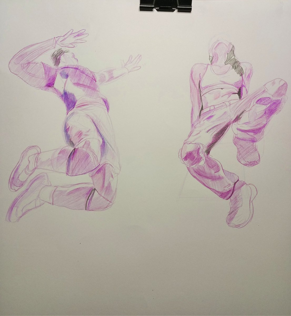 Sketch tour P1 
I love drawing on paper and usually using colored pencils, especially purple, blue and red colors when sketching. 

#art #sketchart #drawing