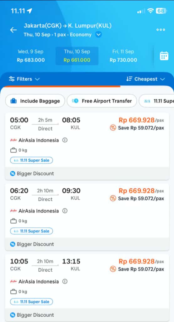 mxovic's tweet image. Buka app biru itu jam 11 siang tuh wajib sih 😭 tiket internasional mulai 300ribuan cuy, Your Sign for a Holiday banget #Traveloka1111Sale