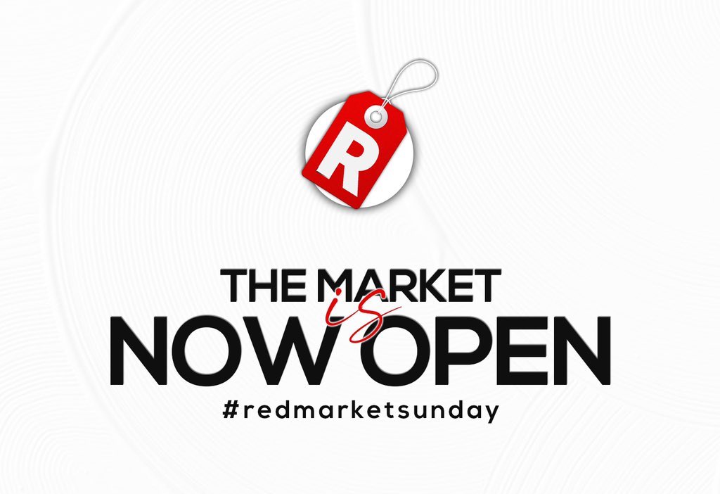 #redmarketsunday is NOW OPEN.
What are you selling today? What are you looking for? This is the hub.
Happy trading!