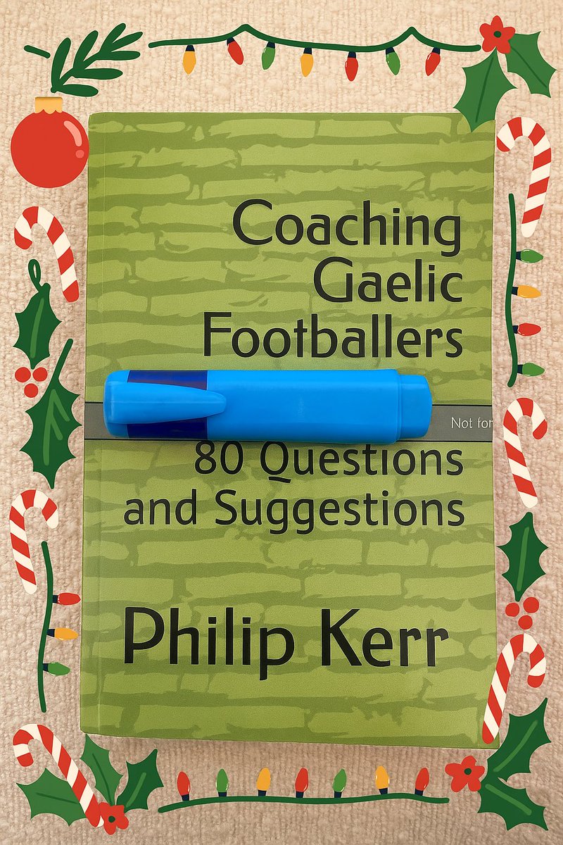 The ideal present for a coach  - a book and a highlighter.
Hoping to publish this week for the first time via amazon.ie