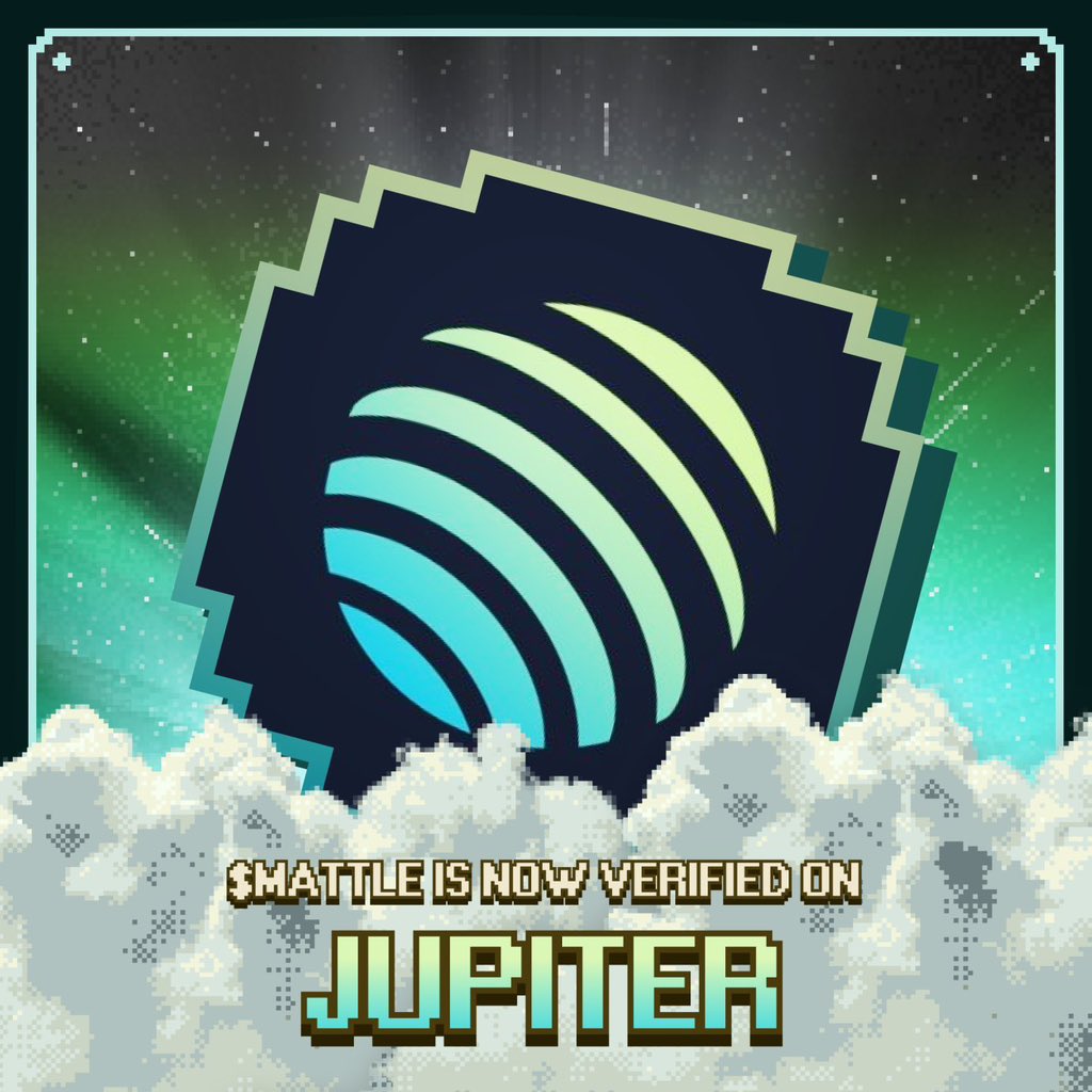 Another Milestone for the MattleFun ecosystem 🚀

$MATTLE is now officially verified on <a href="/JupiterExchange/">Jupiter (🐱, 🐐)</a> — Solana’s leading DEX aggregator! 🔥

This verification marks a major step forward as we move closer to the full $MATTLE rollout. It not only adds trust and visibility but