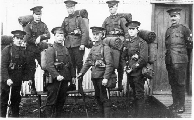 Remembering my Grandad Frank - front right - who fought in WW1 at age just 17 as you can see in his young face here. He lived to the age of 90 and never wore his medals, never wanted to speak about what he saw (at least two of his friends killed) and truly hated all talk of war.