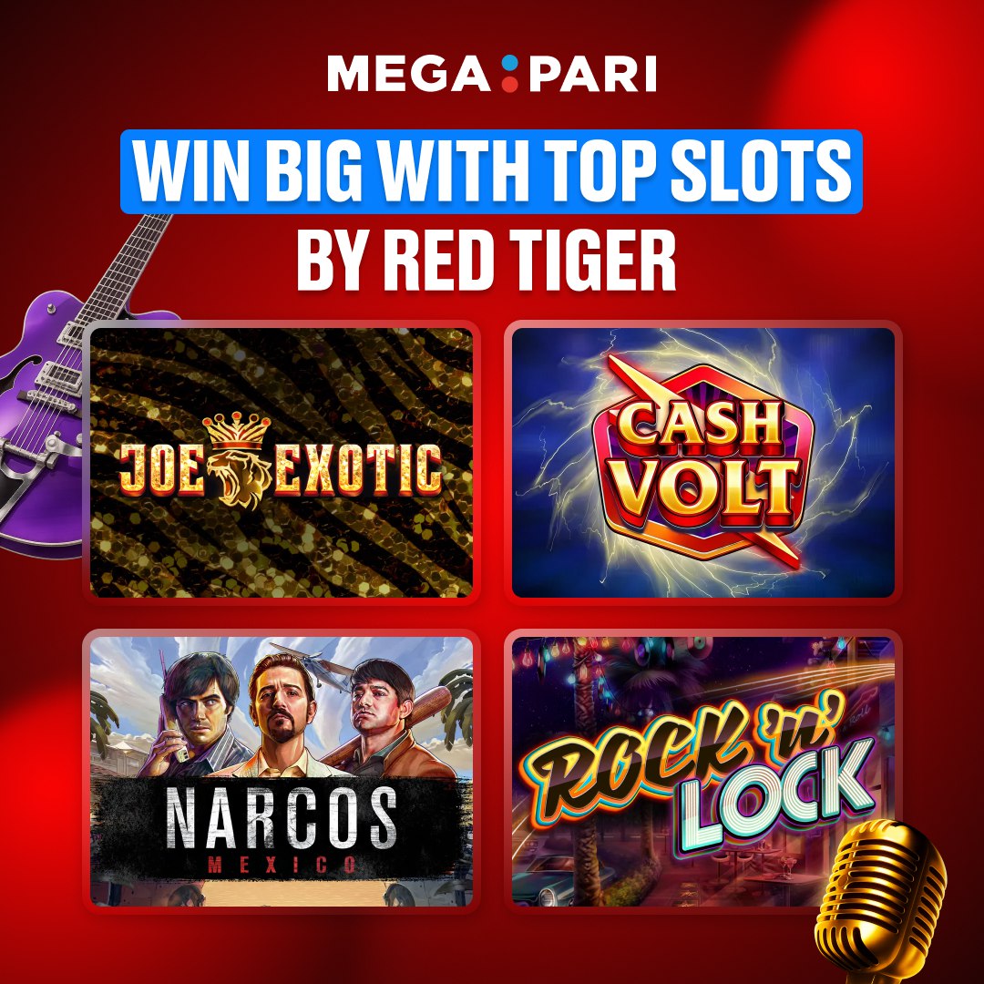 🎰 RED TIGER JACKPOTS ARE HOT!

Spin it, win it, live it 🔥
From Joe Exotic to Narcos Mexico 💸, these slots bring nonstop thrill and mega rewards.

⚡Your next spin could be the one play now> megapari.media/44FmsF7

#Megapari #Slots #Casinolife #SpinAndWin