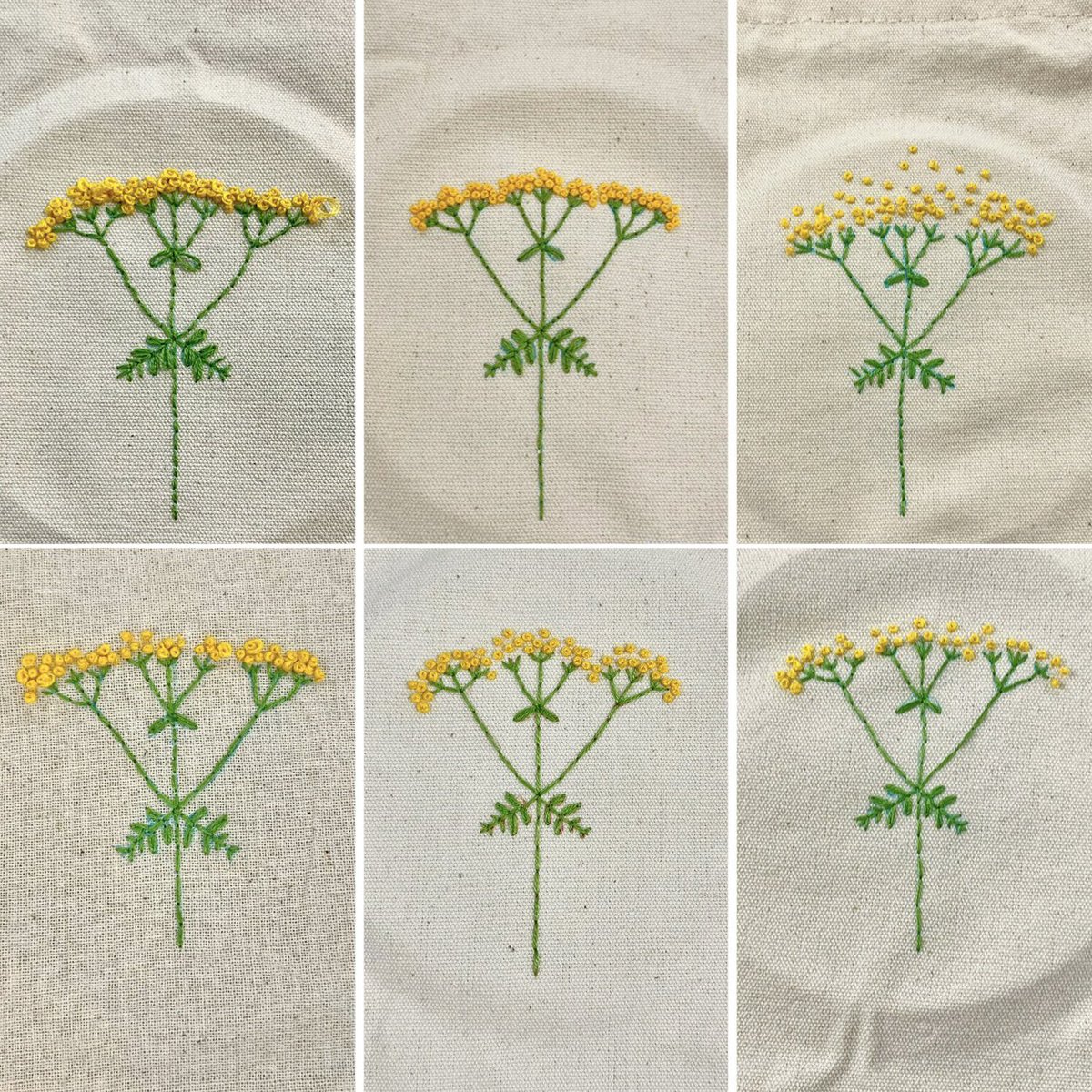 本日は南陵公民館にて刺繍教室！秋の七草のひとつ、オミナエシ。
刺繍は未経験の方が多く、初めは戸惑いながらだったのに刺していくうちにどんどん慣れてきて最後は皆さんさくさくと進んでいるのを見て、上達の速さに感動でした✨
南陵公民館での刺繍教室、また春くらいに開催したい！！！