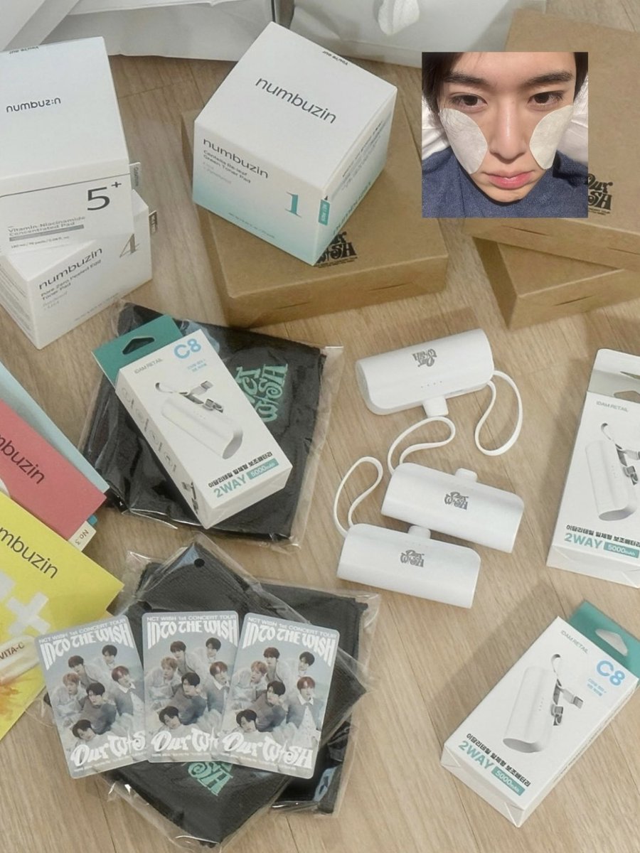 i_wishwish's tweet image. #RT 추첨 위시 콘서트 입장 선물 세트 보내드려요 (넘버즈인 토너패드+보조배터리+손수건)

쓸 거랑 소장용 빼고 하나 남아서 나눔 해요! 시온픽 1호 패드 저도 쓰는 제품인데 너무 좋아서 이거로 보내드릴게요ᴗ͈ ˬ ᴗ͈

당발은 사쿠 생일