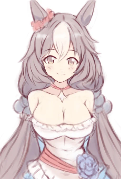 とりあえずヤマさんを用意するじゃん。ここからメイド服にしようかと思っとるけどどう考えても露出が減るじゃん。なんというつよつよ勝負服