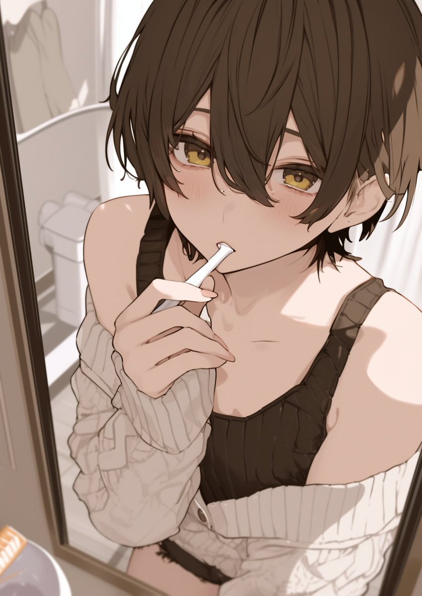 寝る前の歯磨きめんどくせ
#MyFemboyNiChan