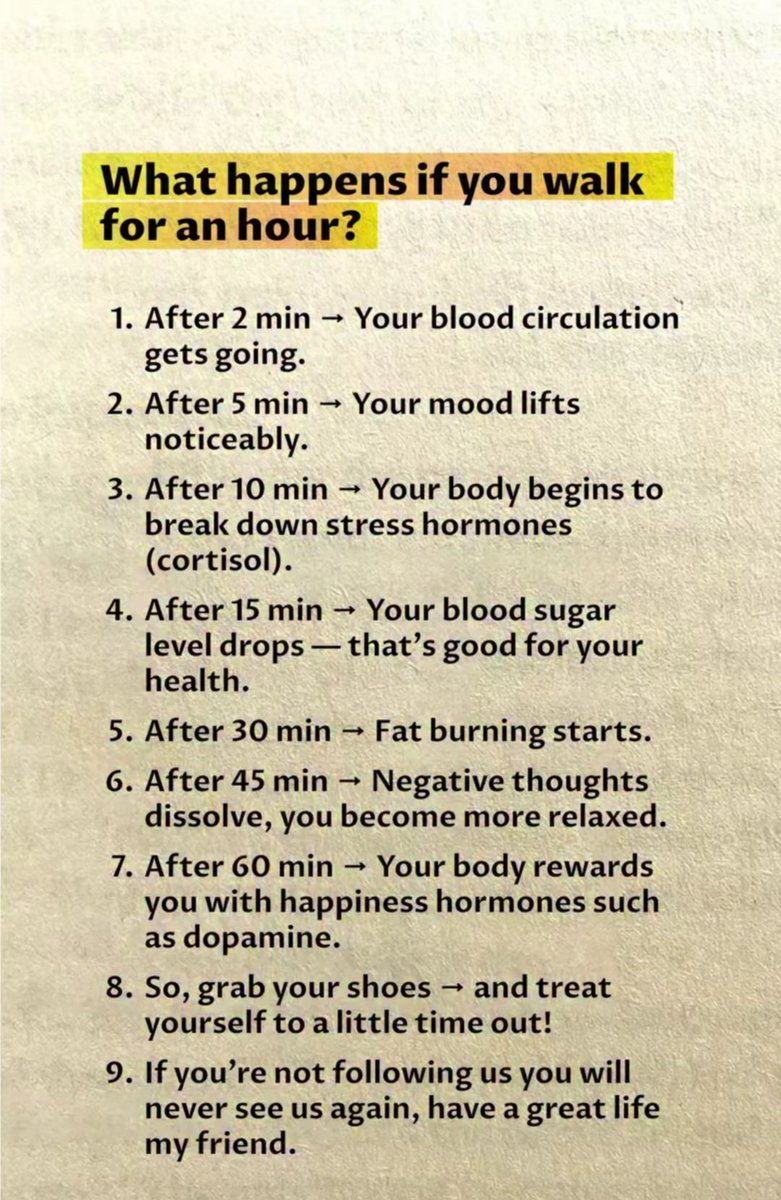 What happens if you walk for an hour?🚶‍♀️