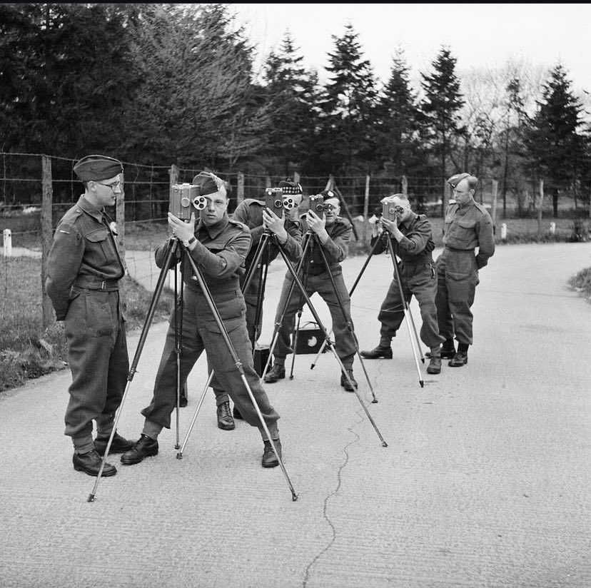 PinewoodStudios's tweet photo. Remembering all servicemen and women, particularly members of the Army Film and Photography Unit (AFPU) and RAF photographic units who were based at #PinewoodStudios during the Second World War #RemembranceSunday https://t.co/ZQ71T43jhZ