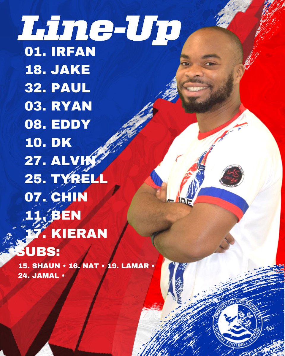 Your PSG line up for today vs <a href="/LsuLions/">LSU Lions Foundation</a> in the <a href="/OBDSFL/">OBDSFL</a>

Good luck to the boys 💪🔵🔴

<a href="/sdfiresolutions/">SD Fire Solutions</a> <a href="/TheSurpriseInn/">The Surprise Inn</a> <a href="/SugarDesignz/">SugarDesignz</a>  
🅰️Team