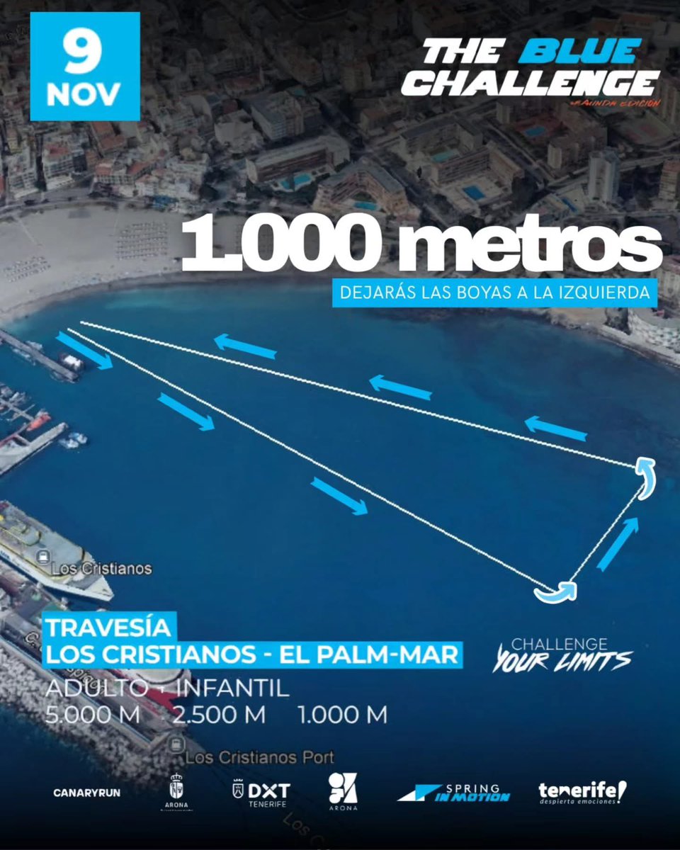 NaimAlonso's tweet image. 🌊 Hace unos días compartíamos con David Meca, nadador olímpico, y otras nadadoras que también se han alzado con las Olimpiadas en su palmarés.

🏊‍♂️ Recuerda que hoy tenemos en la Playa de Los Cristianos hasta la costa del Palm-Mar The Blue Challenge.

#Arona
#LosCristianos
