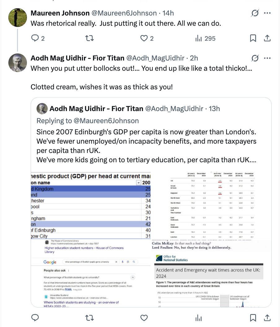 Wow! <a href="/Aodh_MagUidhir/">Aodh Mag Uidhir - Fìor Titan</a> 

You reply to a post with 295 views and get ZERO views of your post. 

Even the X platform thinks you are useless.