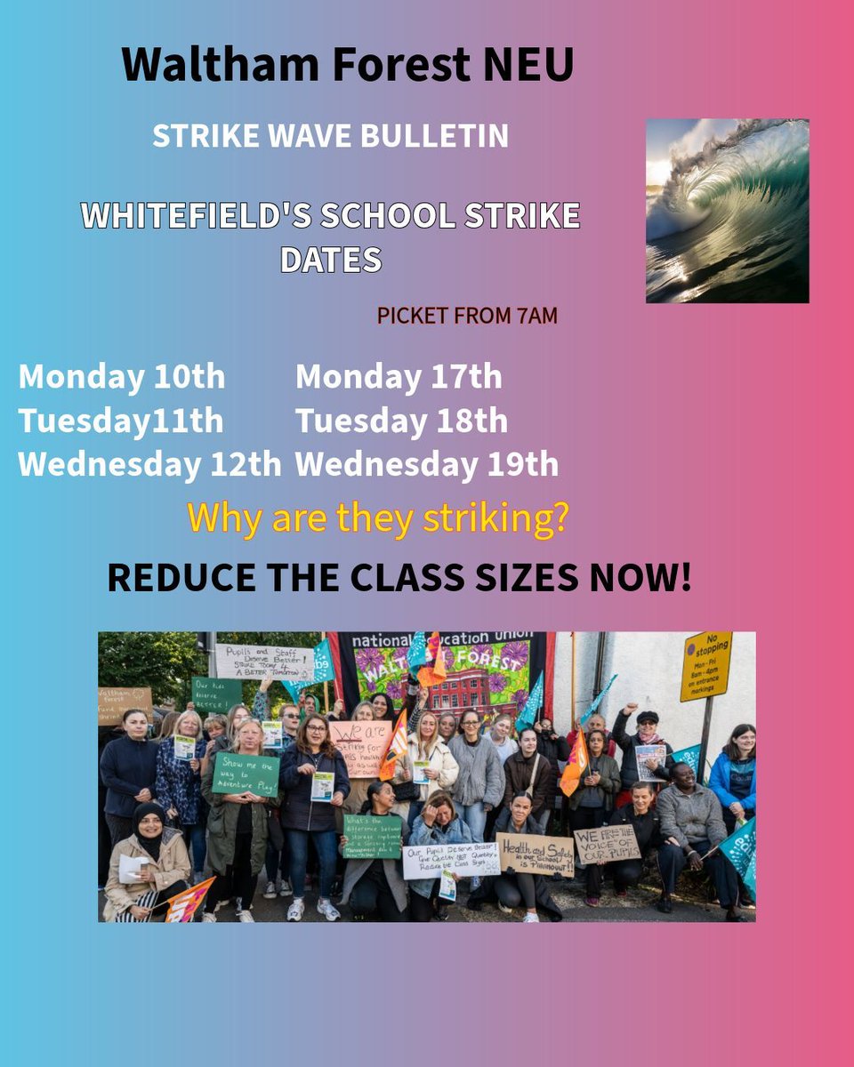 wforest_neu's tweet image. WHY ARE THEY STRIKING? Swipe to see💪. Students can&apos;t succeed with oversized, unsafe classes. Like this? Share and comment solidarity below. #StrikeMap #StrikeAction #NEU #WorkersRights @strike_map @NEUnion @danielkebedeNEU