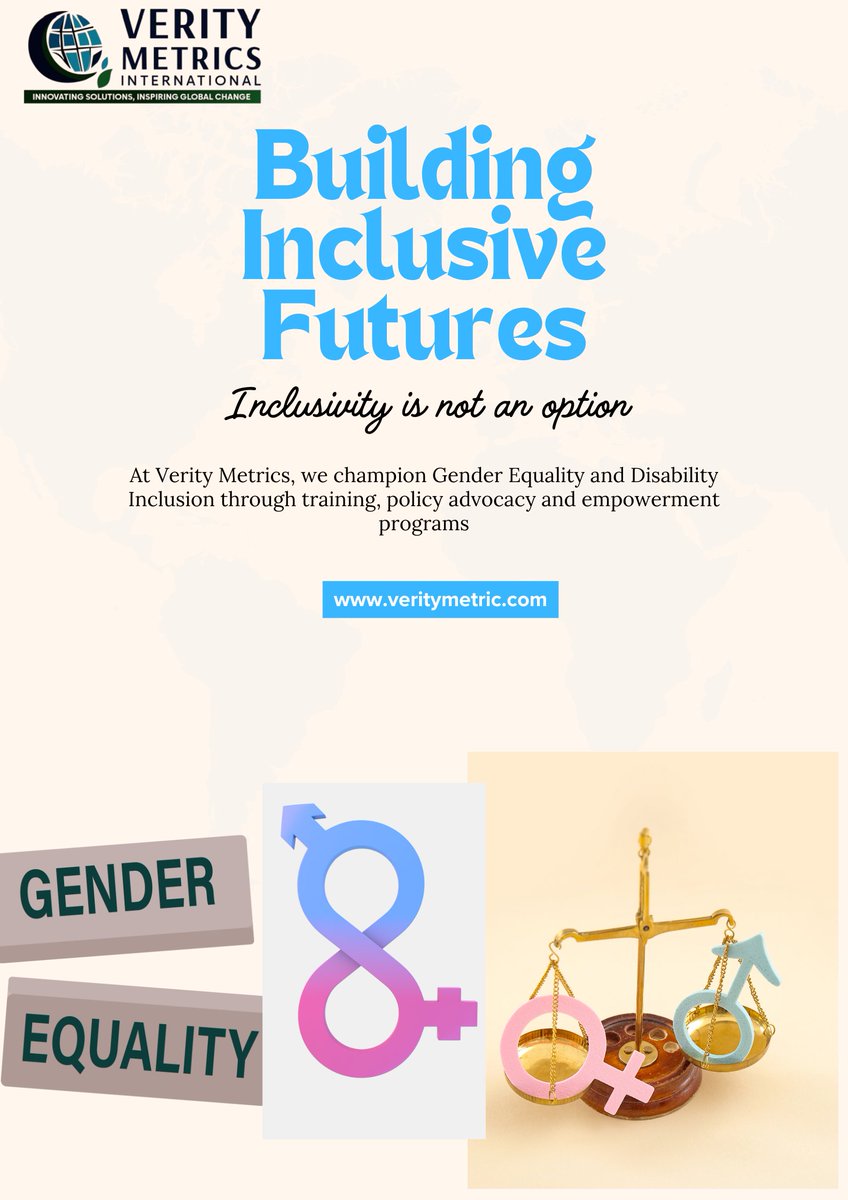 VerityMetrics's tweet image. Inclusivity isn’t an option — it’s the foundation for a better tomorrow.
#Inclusion #GenderEquality #VerityMetrics #Empowerment #SocialImpact