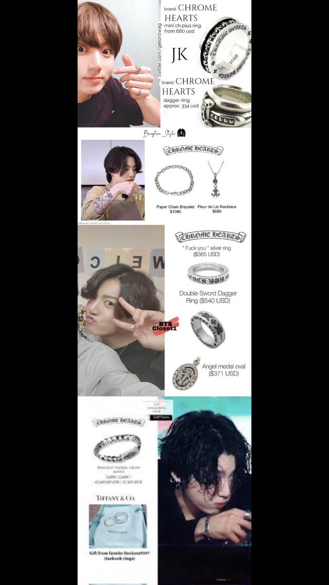 Winter likes Chrome Hearts, Winter uses Chrome Hearts," don't fall for that nonsense!! Jungkook has been using that brand for a long time, for years, I can already imagine the shippers inventing something new about it.