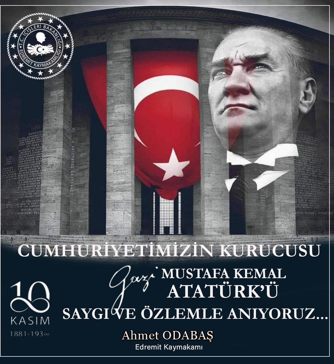 🇹🇷 Cumhuriyetimizin Kurucusu Büyük Önder Gazi Mustafa Kemal Atatürk'ü aramızdan ayrılışının 87. yıl dönümünde saygı özlem ve minnetle anıyoruz…
#10Kasim
<a href="/aodabas/">ahmet odabas</a>