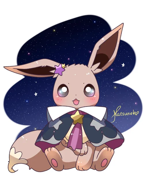 プラネタ行きたいブイ #ポケモンイラスト
