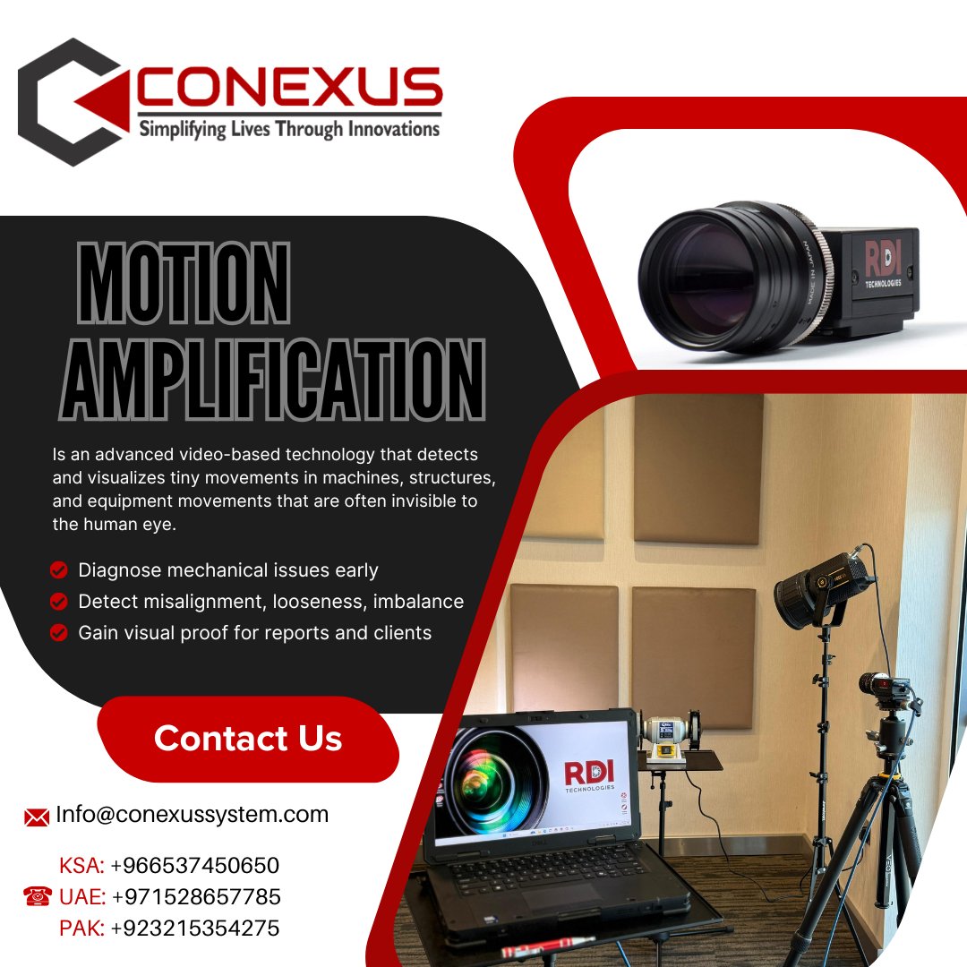 ConexusE's tweet image. #VibrationAnalysis #ConditionMonitoring #Inspection #CBM #Conexus #TestandMeasurement #APM #Technologies #RDI #RDITechnologies #MOTIONAMPLIFICATION #Safety #MotionAmplification #Technology #MA #IrisM #IrisMX #IrisCM #IrisExplorer #Reliabiltey #PredctiveMaintenance