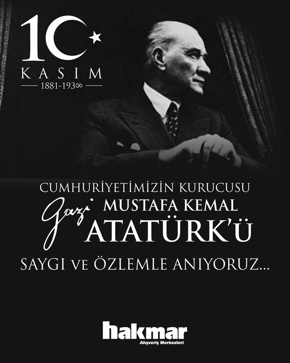 Gazi Mustafa Kemal Atatürk'ü vefatının 87. yılında saygıyla ve rahmetle anıyoruz.🇹🇷