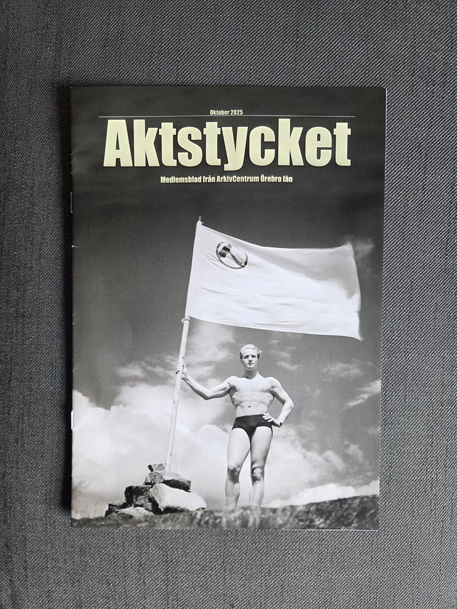 Inkommet till redaktionen:
”Aktstycket. Medlemsblad för ArkivCentrum Örebro län oktober 2025”.