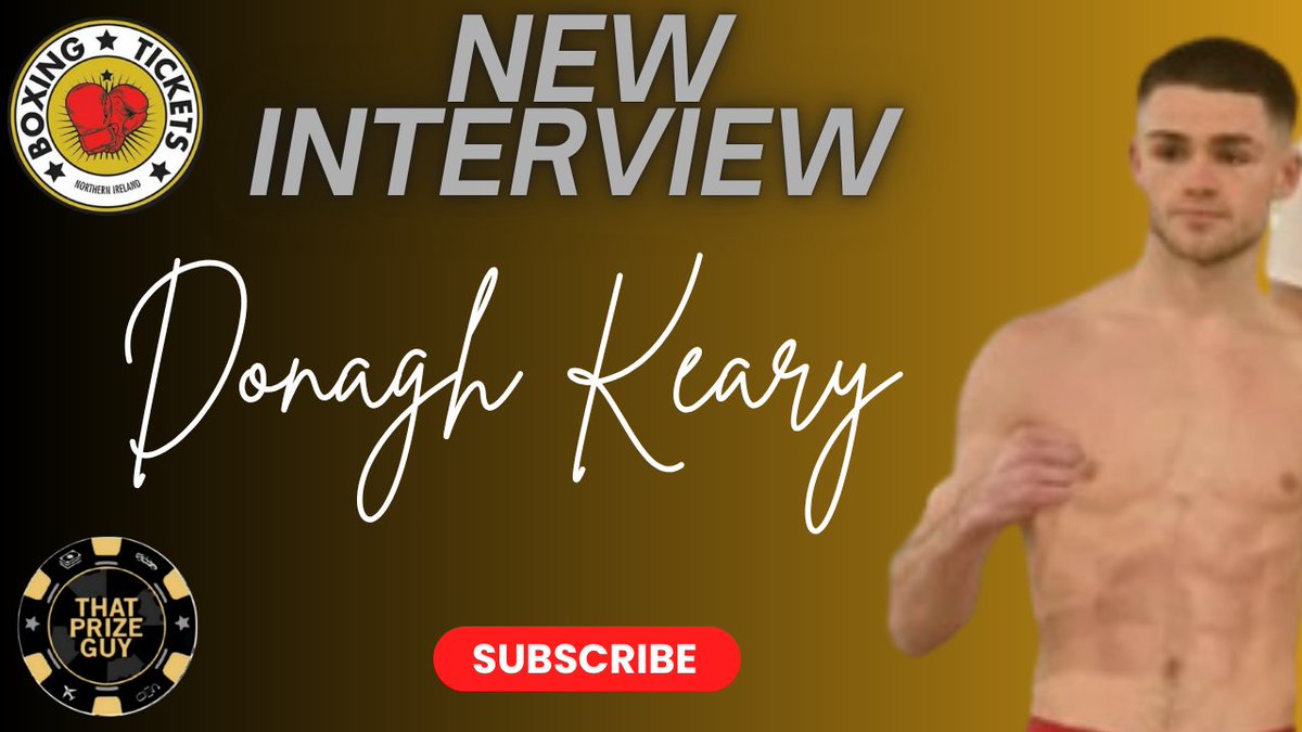 🚨 New Interview 🚨
In association with <a href="/ThatPrizeGuy/">That Prize Guy</a> 

Donagh Keary 🗣 
I love fighting, the whole buzz of it, it's just another day at the office for me!

Watch the full interview here ⬇️ 
youtu.be/QkSggM7fIVQ?si…