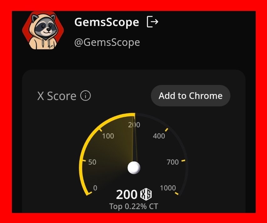 GemsScope's tweet image. X Score just updated on @wallchain 

I went from 197 to 200

Short term airdrop campaigns are good way to earning

But the focus should be increasing the Quack count, X Score, and building a brand

I can see around 300 creators who work hard and will dominate on next cycle