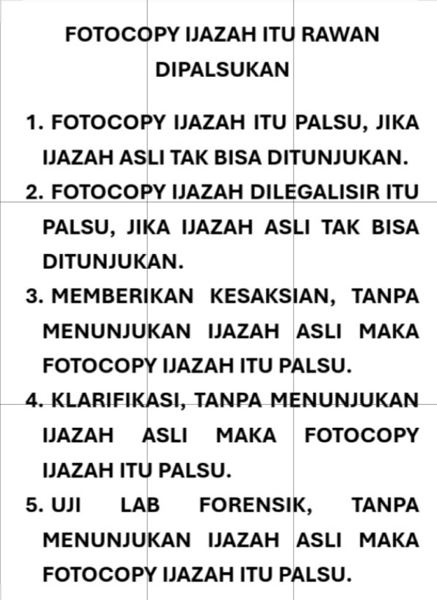 <a href="/NenkMonica/">𝕸𝖔𝖓𝖎𝖈𝖆 ᴼᶠᶠⁱᶜⁱᵃˡ</a> FOTOCOPY IJAZAH UGM ( PRESIDEN KE7 INDONESIA ) PASFOTO BERKACAMATA WAJAH TAK SAMA DG JOKOWI
DIBUAT REBUT RI 1, MELALUI PILPRES 2014 &amp; 2019 ADALAH PALSU
SAMPAI NOPEMBER 2025 BELUM DIVERIFIKASI ( KARENNA TAK BISA TUNJÙKKAN IJAZAH ASLI)
<a href="/prabowo/">Prabowo Subianto</a>
APA KATA DUNIA
<a href="/UN/">United Nations</a>
<a href="/ICC/">ICC</a>  <a href="/OCCRP/">Organized Crime and Corruption Reporting Project</a>