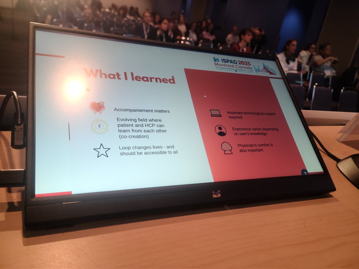 tinodzikiti's tweet image. What Dr. Marie learned from DIY Loop:

Support &amp;amp; guidance matter

Pts &amp;amp; HCPs learn together→co-creation

Loop can transform lives → should be accessible to all

Tech support is essential

User experience varies by tech knowledge

Physician comfort influences outcomes #dedoc