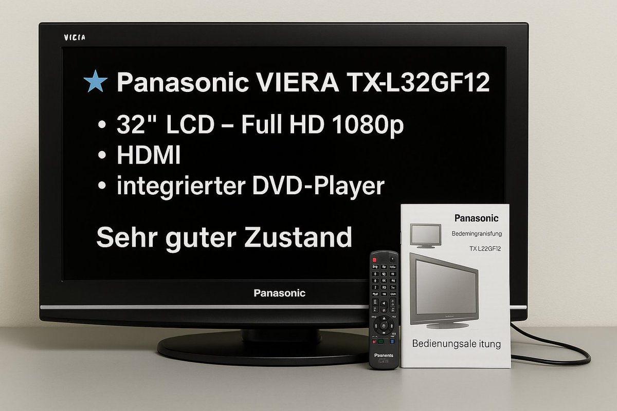 Interessanter Artikel 🌟 Panasonic VIERA TX-L32GF12 LCD-TV – 32 Zoll / Full HD / HDMI /... ebay.us/m/PJbuYp #eBay auf <a href="/eBayDE/">eBay Deutschland</a>