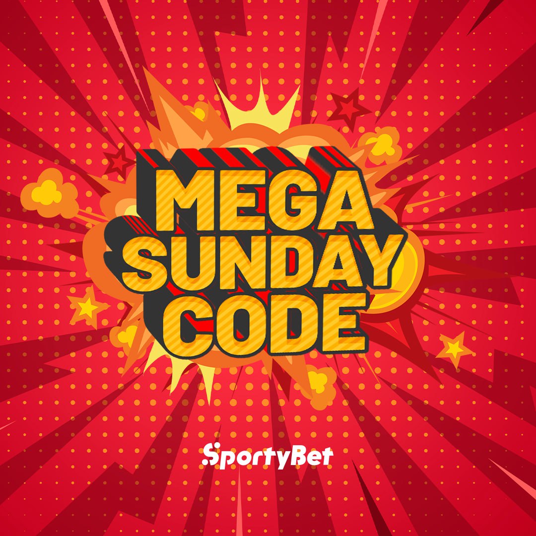 SportyBet's tweet photo. 📢 MEGA SUNDAY BOOKING CODE ALERT! 🚨

🔥 Massive 109+ ODDS up for grabs! 🔥

First game kicks off on Sunday at 2:00 WAT / 1:00 GMT! 🕑

Your booking code: KMC7WA ➡️ https://t.co/PFlaK2Zn9r

⚡️ Don't dull ooo! Lock in early and let's CASH OUT together! 💵

#MegaSunday #SportyBet #BookingCode #BetAndWin