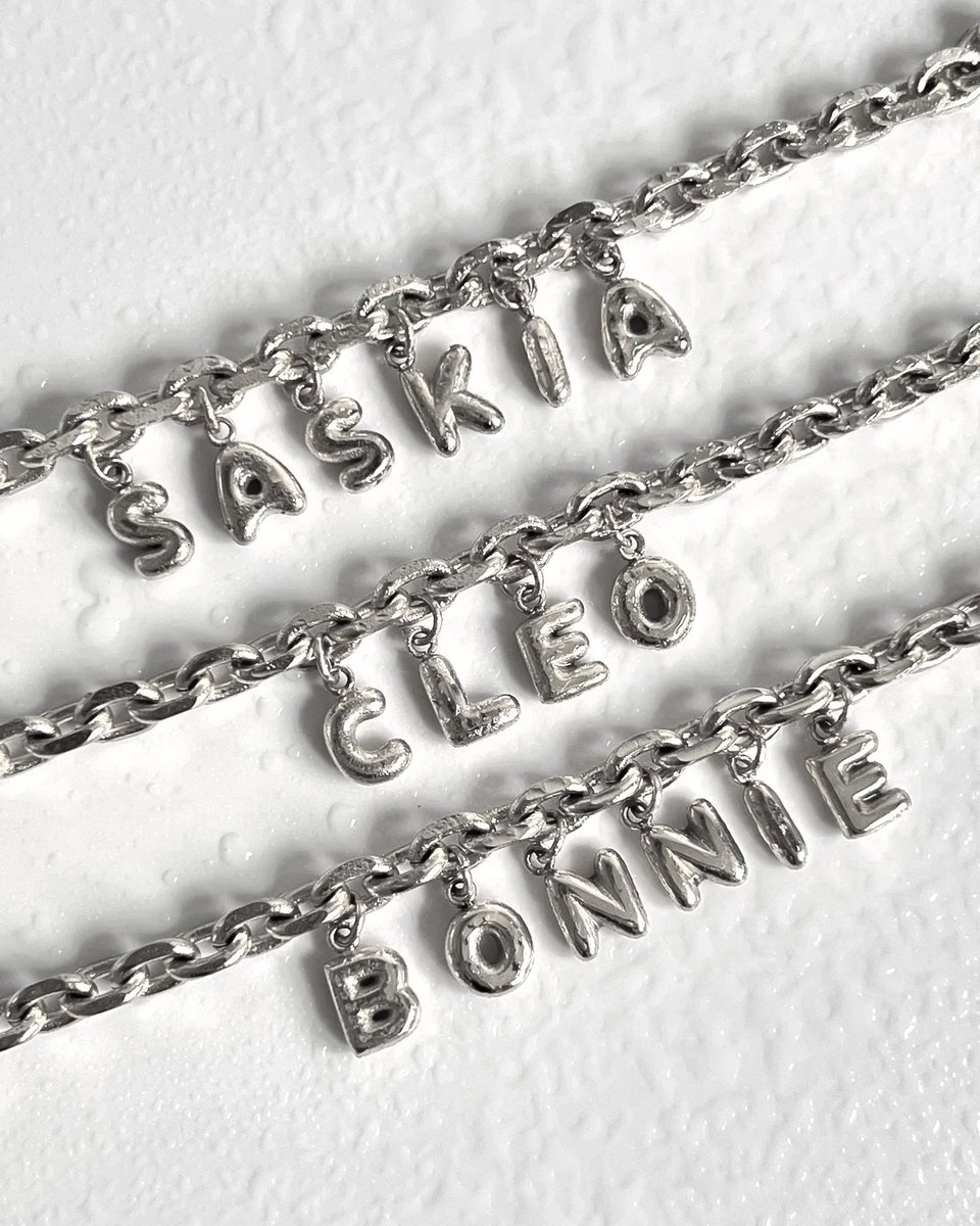 Tiffany | Preorder Bubble Letter Name Necklace tweet media