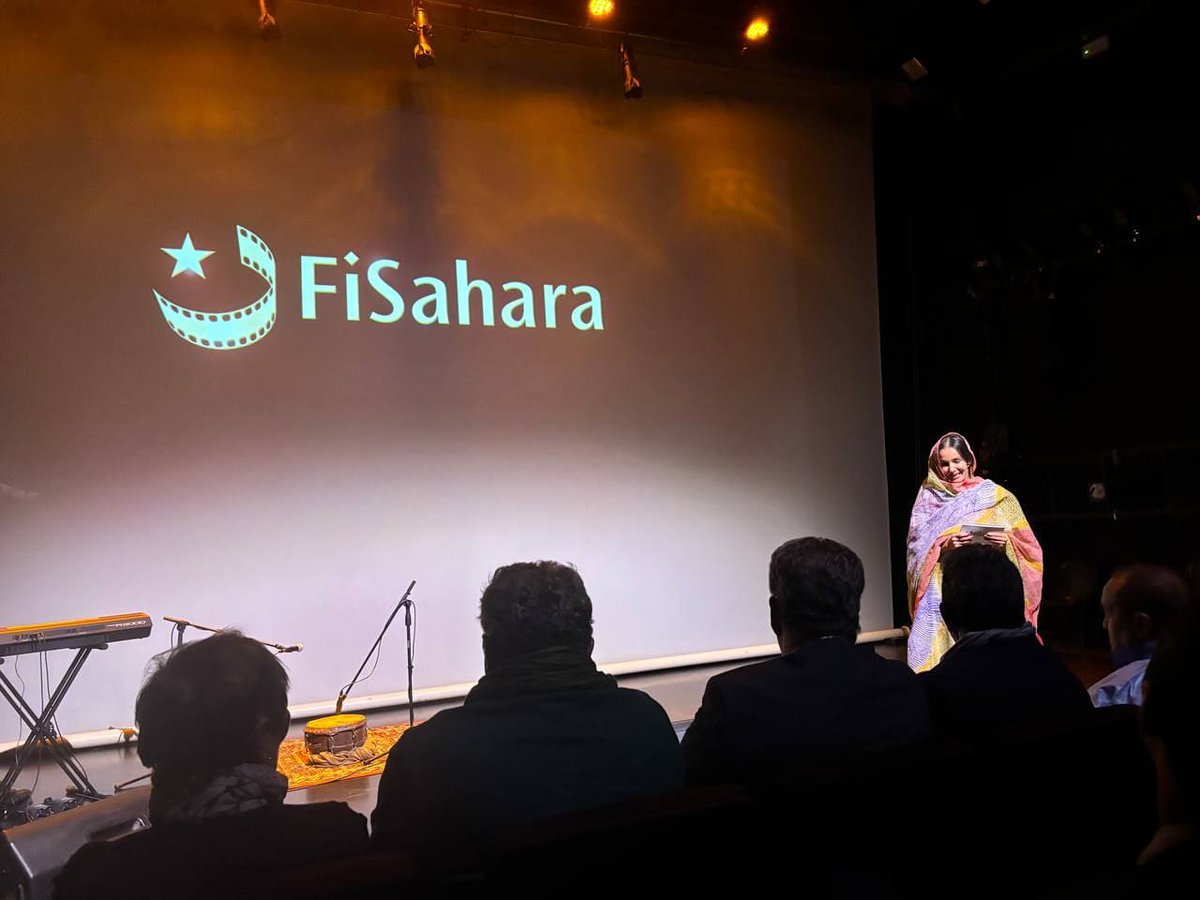 abdulahfpe's tweet photo. Anoche finalizó la 4a edición de @FiSahara #Madrid. 

Durante tres días, a través del 📽 🎬 se ha abordado la resistencia del pueblo del #SaharaOccidental desde diferentes ámbitos.

También se homenajeó a la cantante 🇪🇭 #MariemHassan.

Enhorabuena a la organización. https://t.co/KxXECxtYJC
