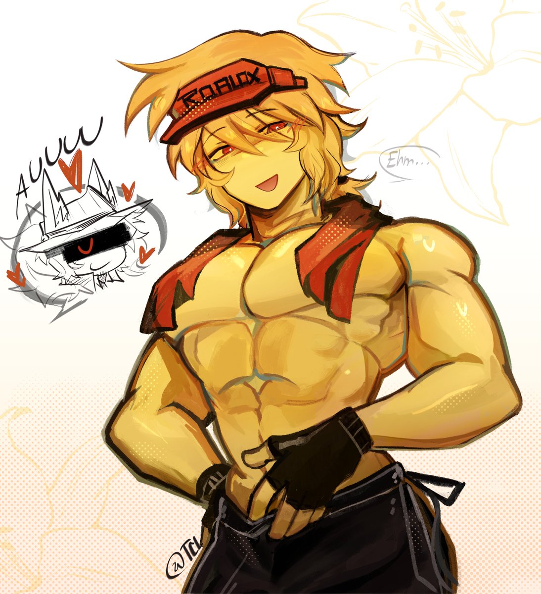 thecatlupe's tweet image. ✧ Another render practice,
but this time with Elliot 🤘🐈
(Mafioso didn&apos;t ask me for this, Right- Maf?)
(WAIT MAF-)
#pizzadebt #forsaken #elliot 
#dineNCrime