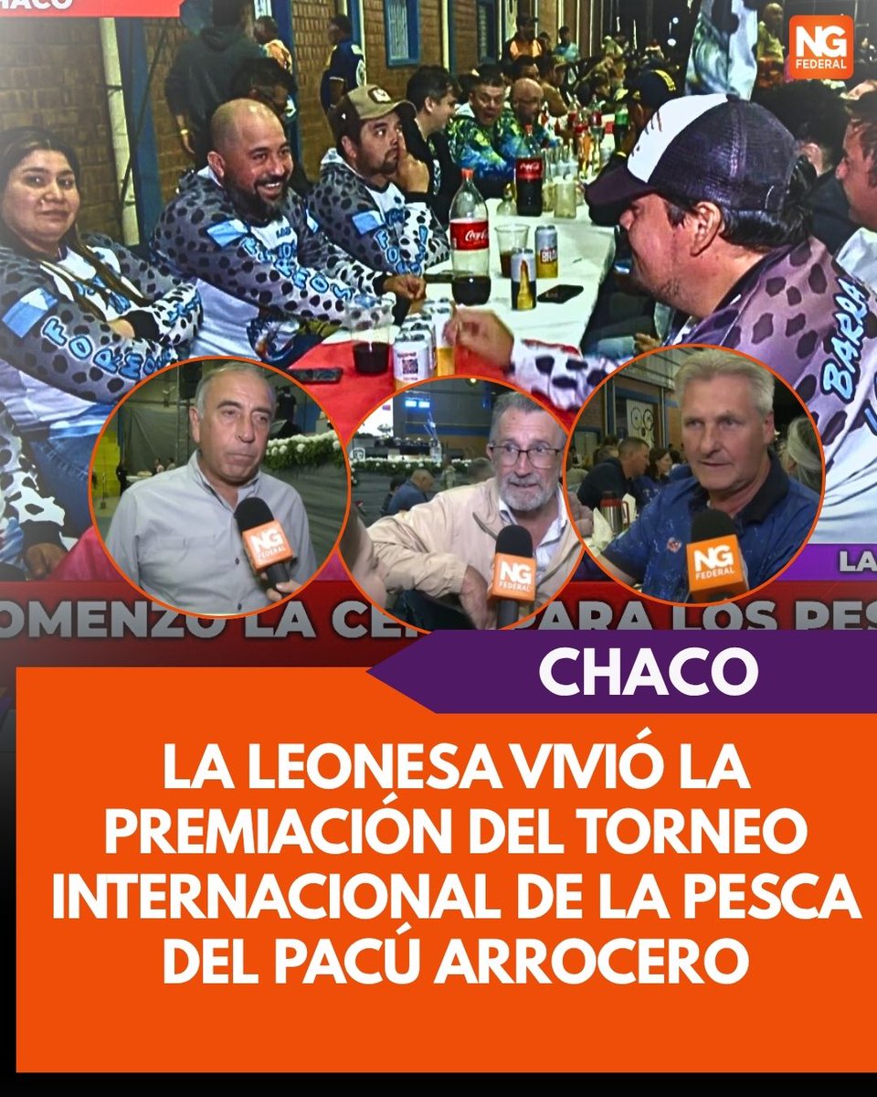 La Leonesa vivió la premiación del Torneo Internacional de la Pesca del Pacú Arrocero
ngfederal.ar/noticia/07885_…
