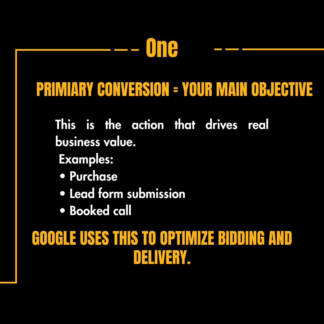 izazgoogleads's tweet image. Most advertisers track conversions, but few know which ones truly matter. Google doesn’t guess, it learns from what you define as success. Set your primary and secondary goals wisely, and watch your ads perform with clarity.

#GoogleAds #DigitalMarketing #ConversionTracking #PPC
