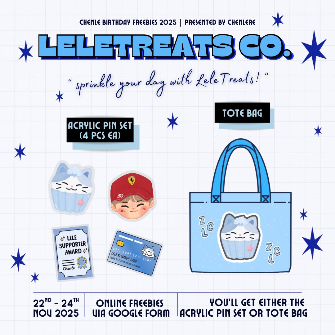 ˗ˏˋ  ʚ ʟᴇʟᴇᴛʀᴇᴀᴛꜱ ᴄᴏ. ໒꒱ིྀ
. . 𝘴𝘱𝘳𝘪𝘯𝘬𝘭𝘦 𝘺𝘰𝘶𝘳 𝘥𝘢𝘺 𝘸𝘪𝘵𝘩 𝘓𝘦𝘭𝘦𝘛𝘳𝘦𝘢𝘵𝘴!

chenle freebies birthday by <a href="/chenlere/">regi 🧁</a>

♡̷ rt &amp; like
♡̷ fill the form: bit.ly/47vexga
♡̷ form opens 22 nov (00:00 wib) - closes 24 nov
♡̷ more details in the form