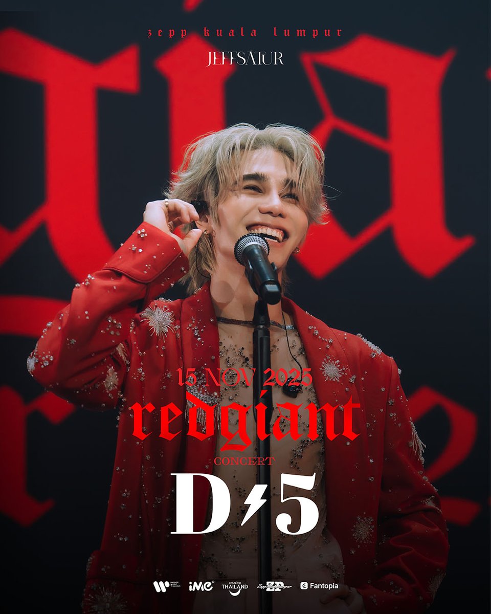 𝗝𝗘𝗙𝗙 𝗦𝗔𝗧𝗨𝗥 𝗥𝗘𝗗 𝗚𝗜𝗔𝗡𝗧 𝗧𝗢𝗨𝗥 𝟮𝟬𝟮𝟱 𝗜𝗡 𝗞𝗨𝗔𝗟𝗔 𝗟𝗨𝗠𝗣𝗨𝗥

Kuala Lumpur 🇲🇾 Are you ready?!
Counting down the days till we meet Jeff Satur! ❤️

Make sure to follow iMe MY social media for the latest updates!

#JeffSatur #JeffSaturRedGiantTour2025
#iMeMY