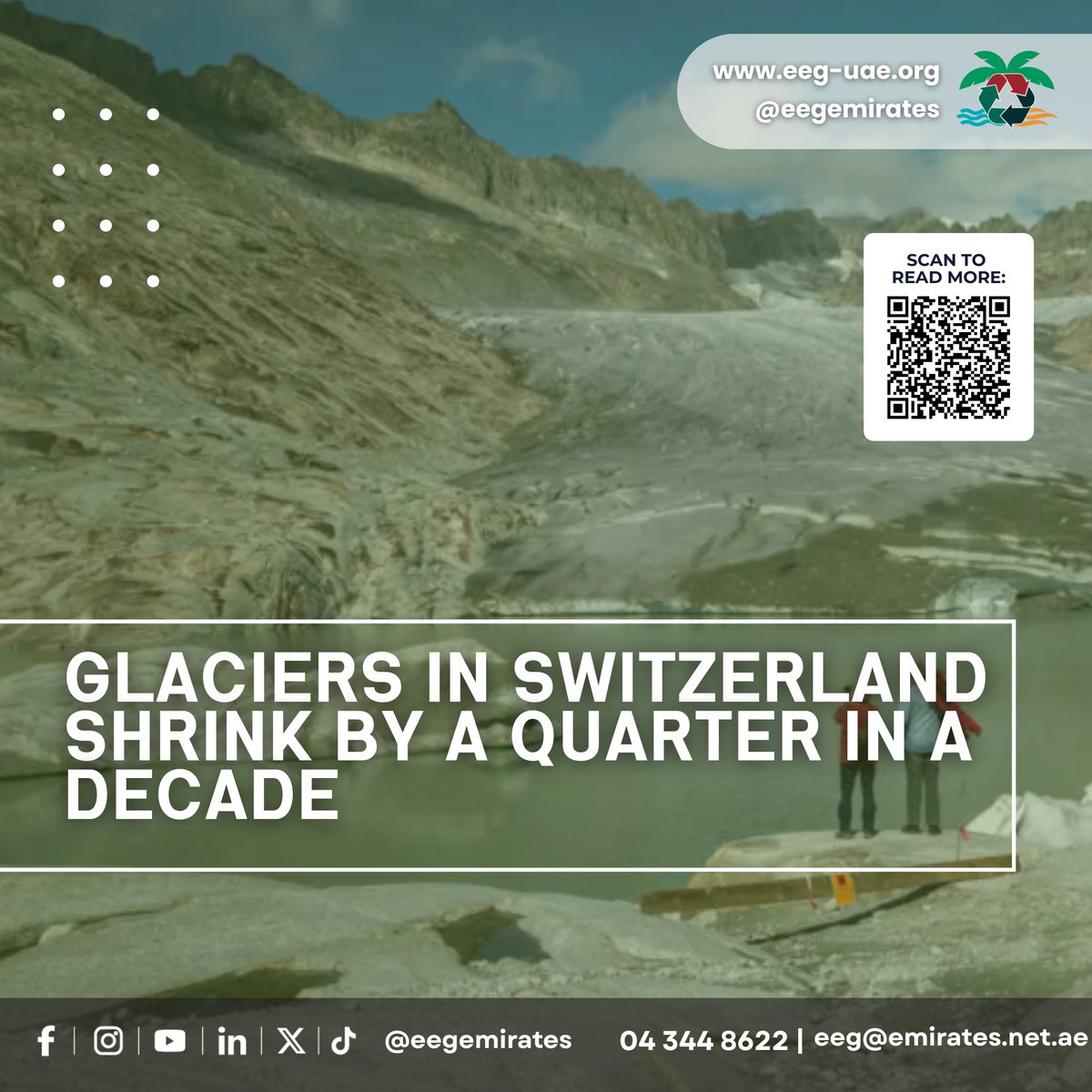 Swiss glaciers have lost 24% of their volume in just a decade (2015–2025) — with some thinning by up to 2m in one season due to record heat and low snowfall. The rapid melt threatens hydropower, tourism, water supply, and mountain stability. 🌍❄️
🔗 zurl.co/3Ouf1