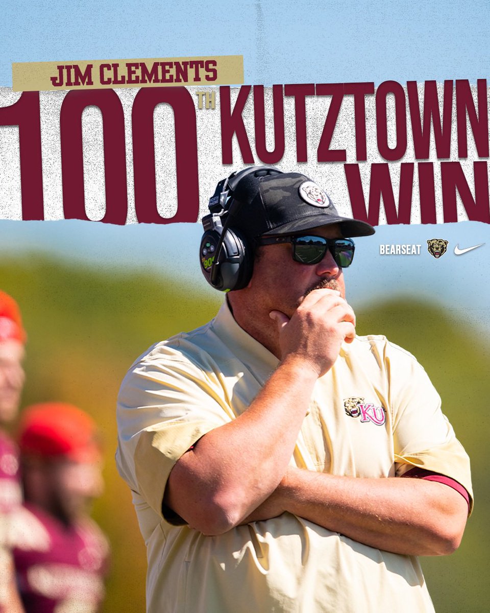 Congrats to <a href="/KUHC_Clements/">Jim Clements</a> on winning his 100th game at Kutztown‼️🐻

#BearsEat #1-0