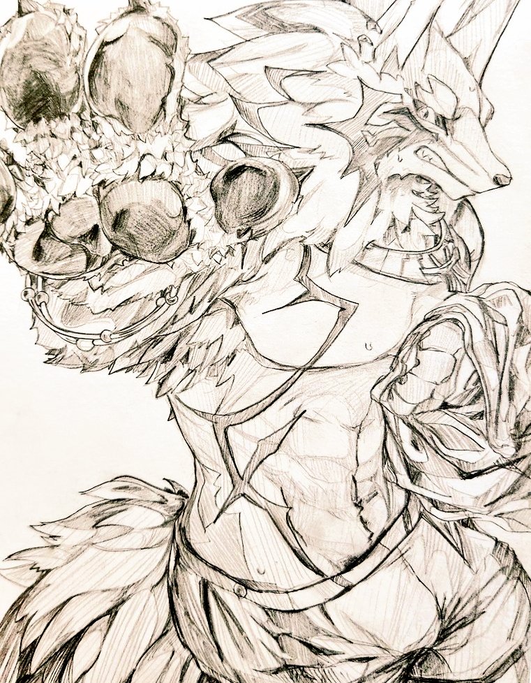 セトのアニキを書いた時にモフモフを細かく書きすぎないって誓ったのに…！