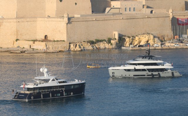 Shipguru's tweet image. #2025built #motoryacht #CABANA  #leaving #GrandHarbourMarina, #Malta - 16.07.2025 - maltashipphotos.com - NO PHOTOS can be used or manipulated without our permission @GrandHMarina @YachtspotterCom @ybw @Dutchyachting @boatingmagazine @boatint @worldshipsoc @Rich_Ships