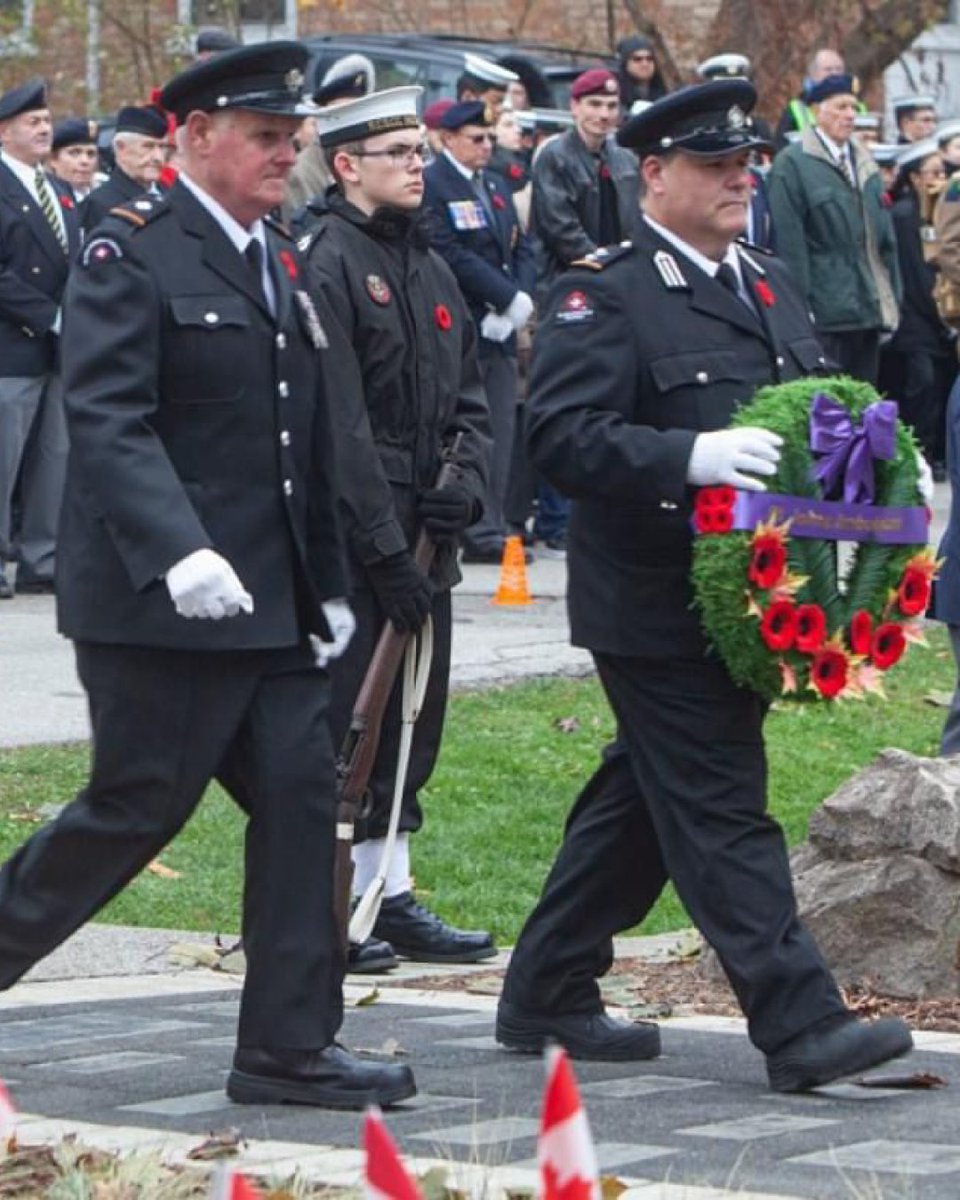 On Remembrance Day, November 11 @ 11am, we will honour the sacrifices made by ALL our Canadian Veterans. On Remembrance Day, take a moment to PAUSE to remember them all and the freedoms they gave us. #LestWeForget

@stephenawatkins &amp; Jim Moore from St. John Ambulance York in 2019