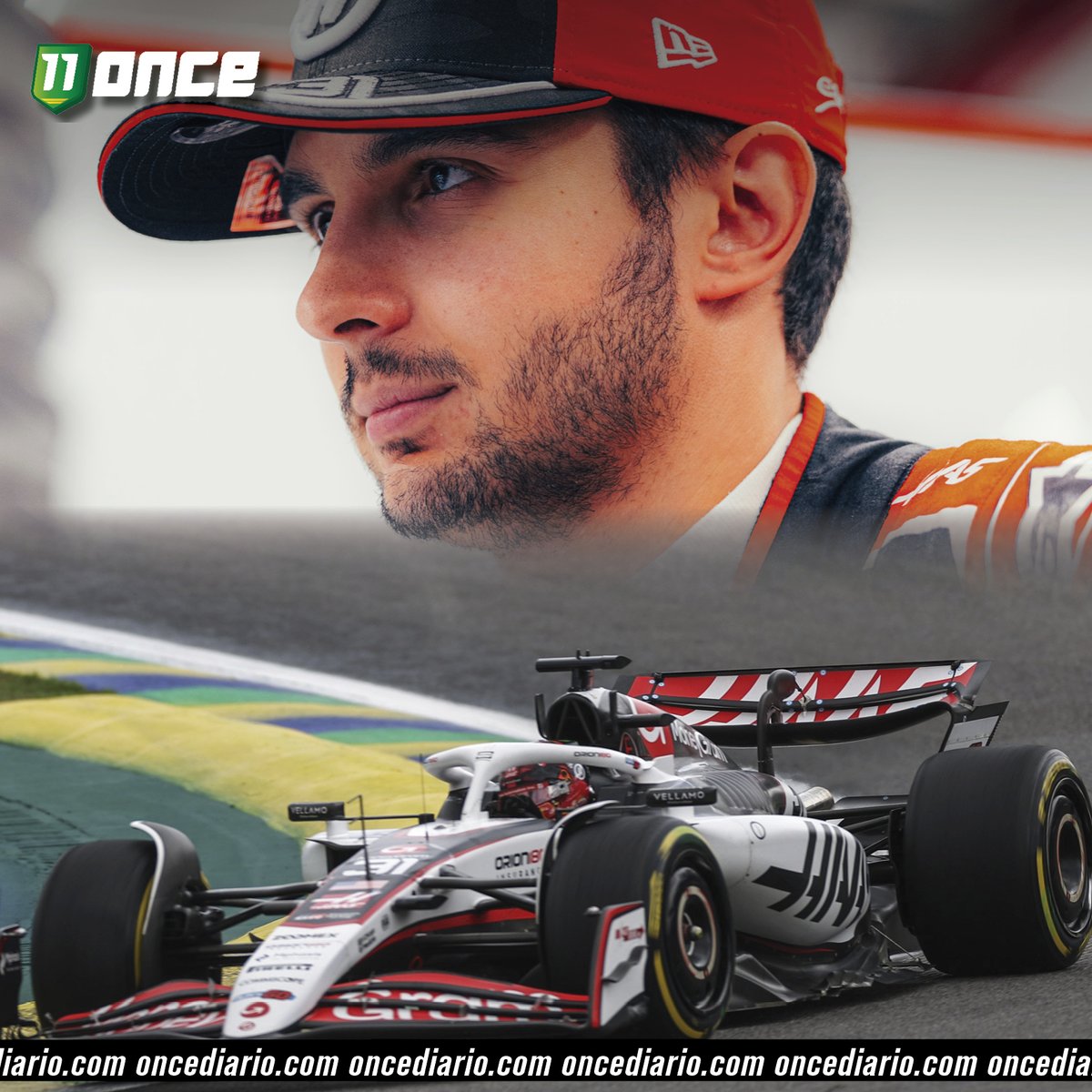 oncediariomx's tweet photo. #F1 | ❌ OCON HASTA ATRÁS ❌
Esteban Ocon, piloto de #Haas, saldrá al #GPdeBrasil 🇧🇷 desde el pit lane por cambiar el motor de su coche sin autorización.
#BrazilGP https://t.co/J4nbokamsl