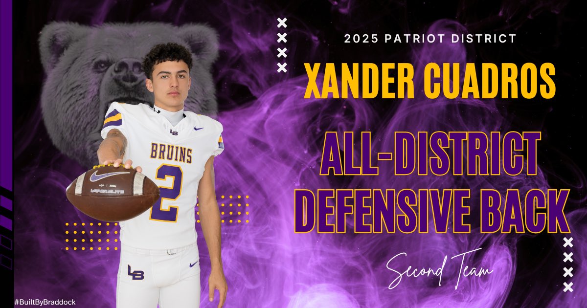 Congratulations to our All Patriot District Football individual recipients <a href="/LakeBraddockFB/">Lake Braddock 🏈</a> <a href="/LBathletic/">LB Bruins Athletics</a> <a href="/FCPSLBSS/">Lake Braddock SS</a>