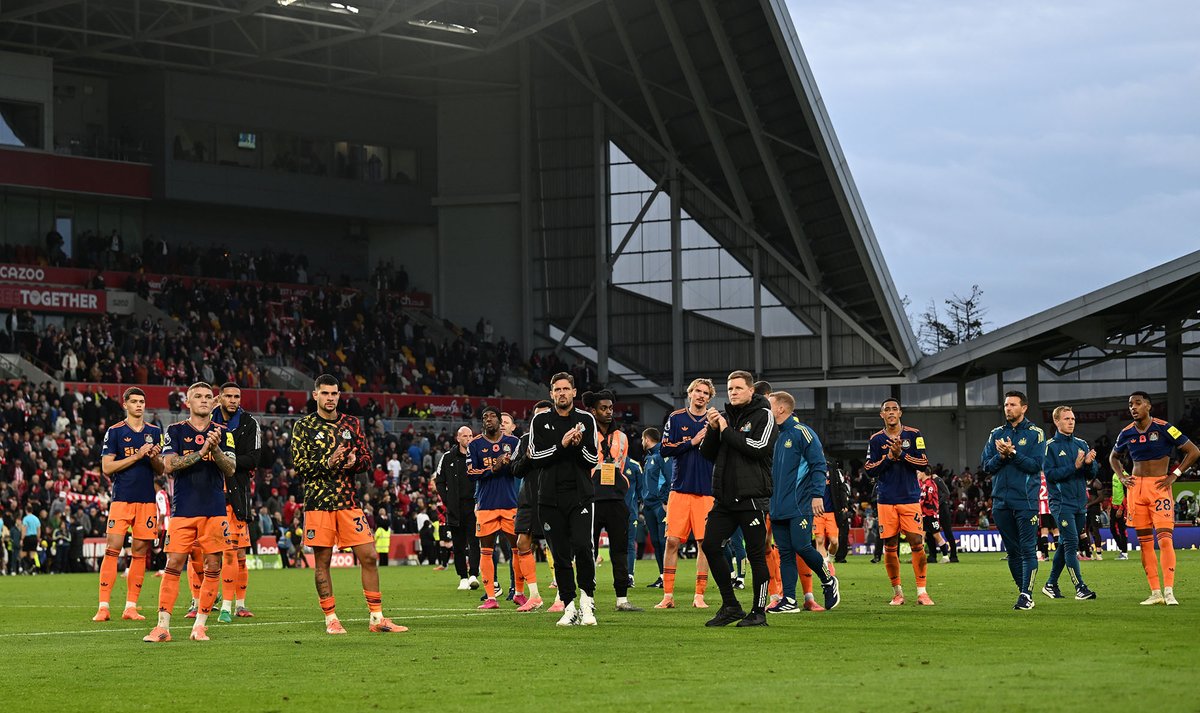 NUFC's tweet image. Thank you to everyone that made the trip to the Gtech Community Stadium this afternoon.

Safe journey home 🖤🤍