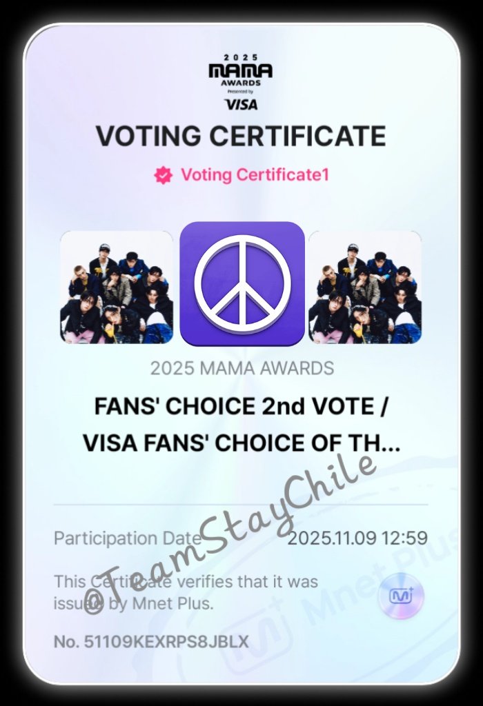 TeamStayChile's tweet photo. MAMA 2025 🏆 

A menos de 24 horas para que termine la votación, hemos caído al puesto #6 🚨 

Necesitamos a TODO el fandom votando AHORA!!! 

🔗 https://t.co/ISOaaThaMH

#StrayKids #2025MAMAVOTE 
#STAYdivine 👼🏻