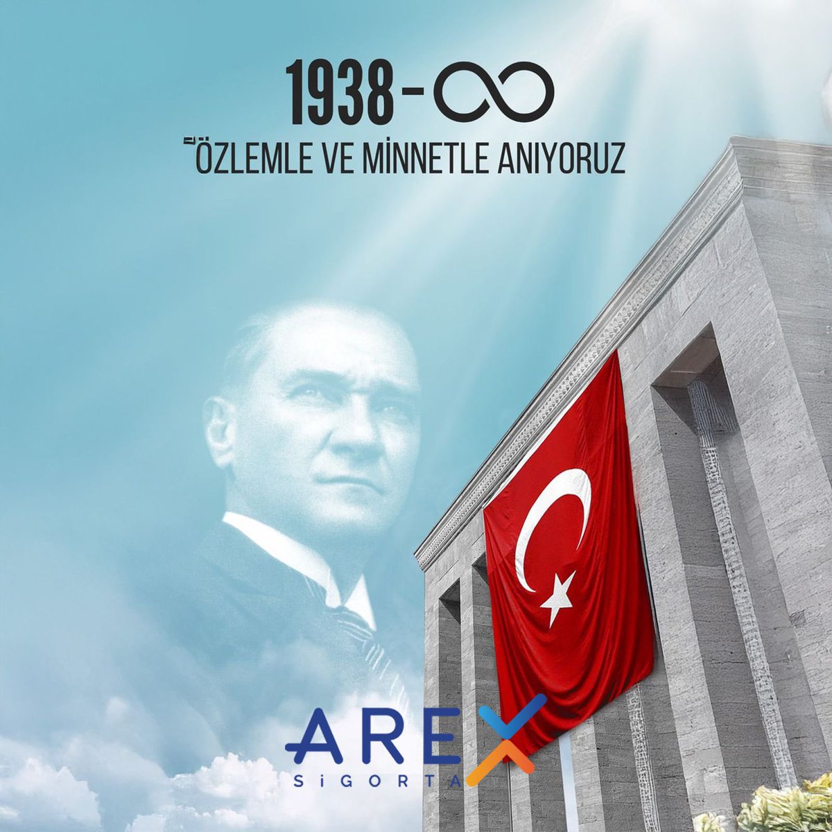 Cumhuriyetimizin kurucusu Gazi Mustafa Kemal Atatürk’ü sonsuz saygı ve özlemle anıyoruz.
#10Kasım #ATATÜRK #Cumhuriyet