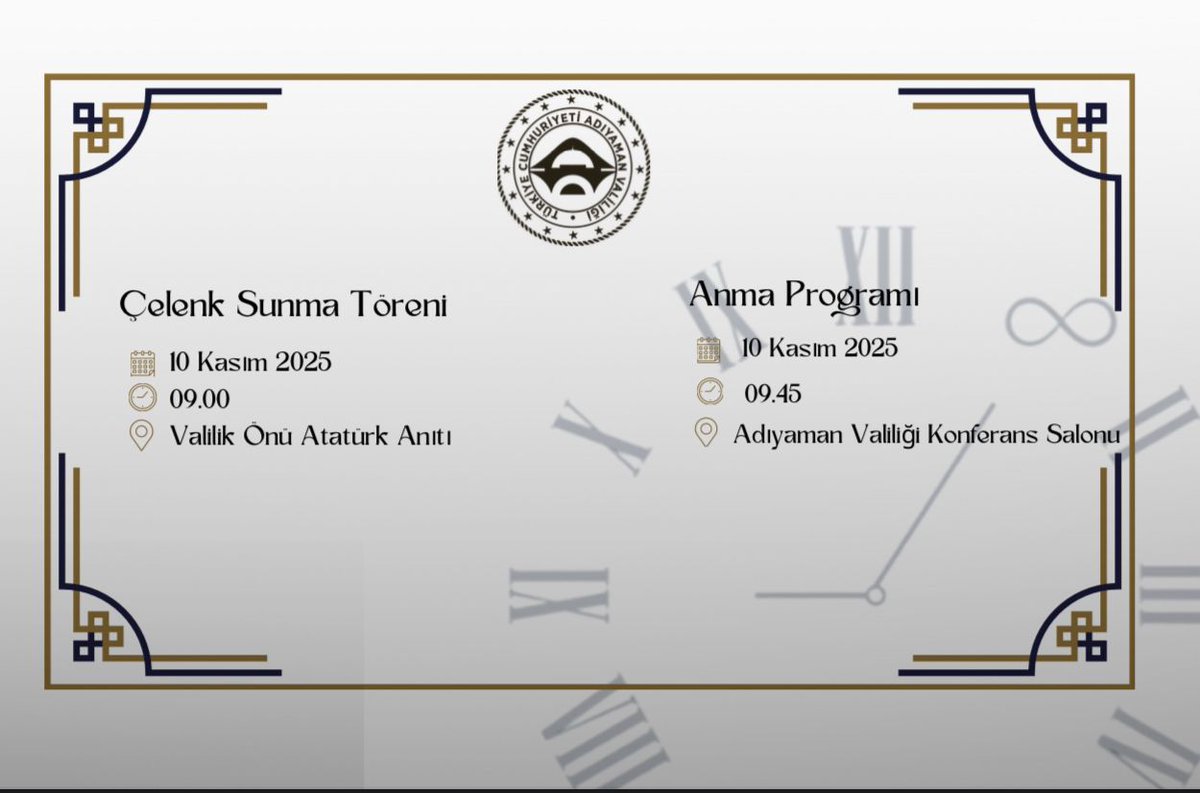 10 Kasım Atatürk'ü Anma Programı