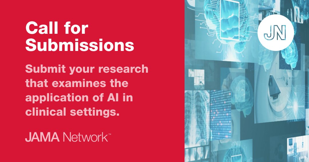 JAMAOnc's tweet image. The JAMA Network invites research submissions on #AI in clinical settings, prioritizing rigorous methodologies and validation for informed medical practice.

🔗 See the full submission criteria: ja.ma/4hhwv92
