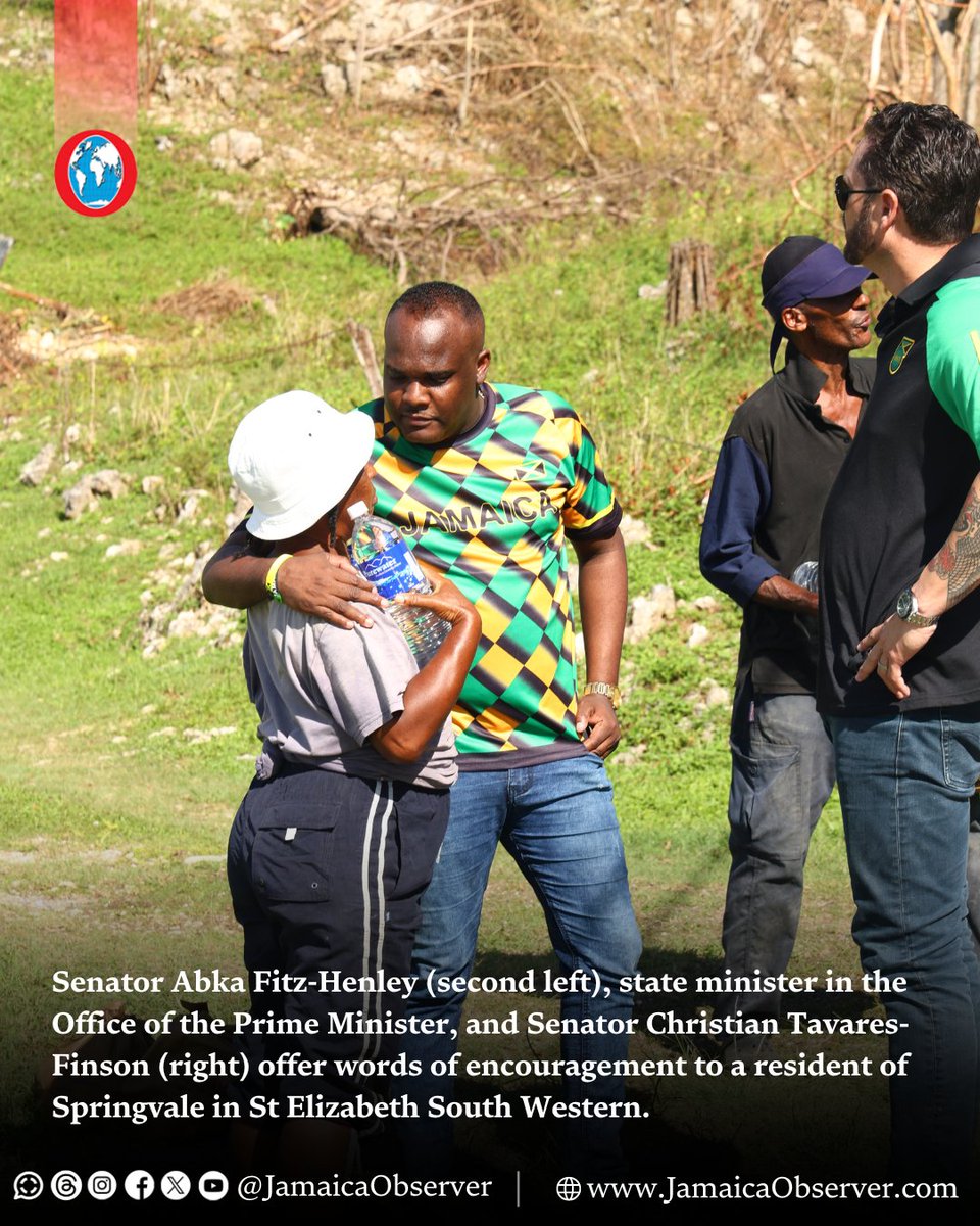 JamaicaObserver's tweet image. Two government senators who have combined $6 million of personal resources to purchase and donate relief supplies, including care packages, for Jamaicans most in need in the aftermath of Hurricane Melissa, are urging fellow altruistic-minded people to ensure that there is…